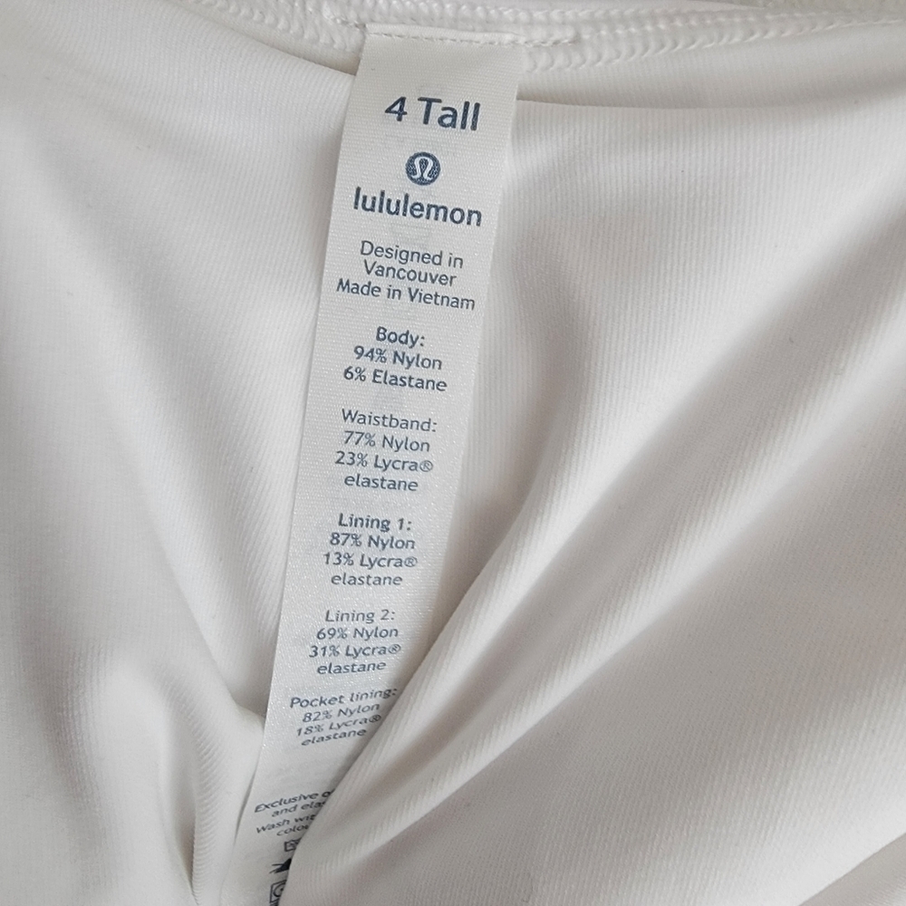 Lululemon Pace Rival Skirt (Tall) in White size 4 NWT - Picture 7 of 10